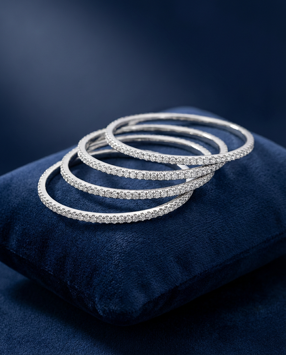 Classic Diamond Eternity Bangle