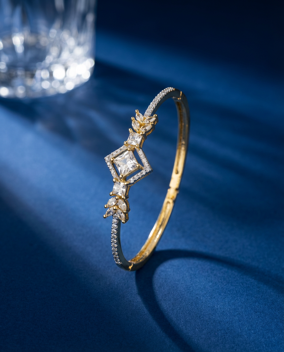 Radiant Square Diamond Bracelet