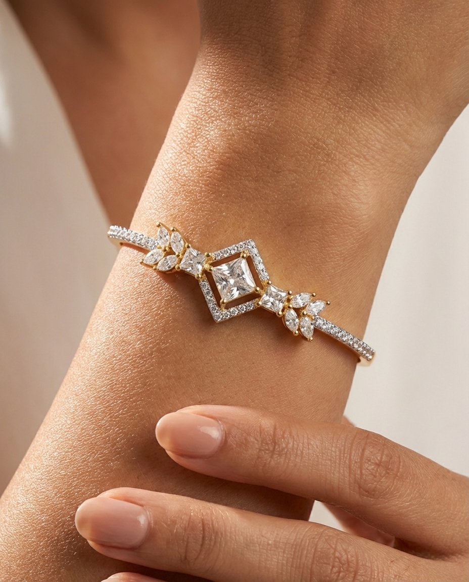 Radiant Square Diamond Bracelet