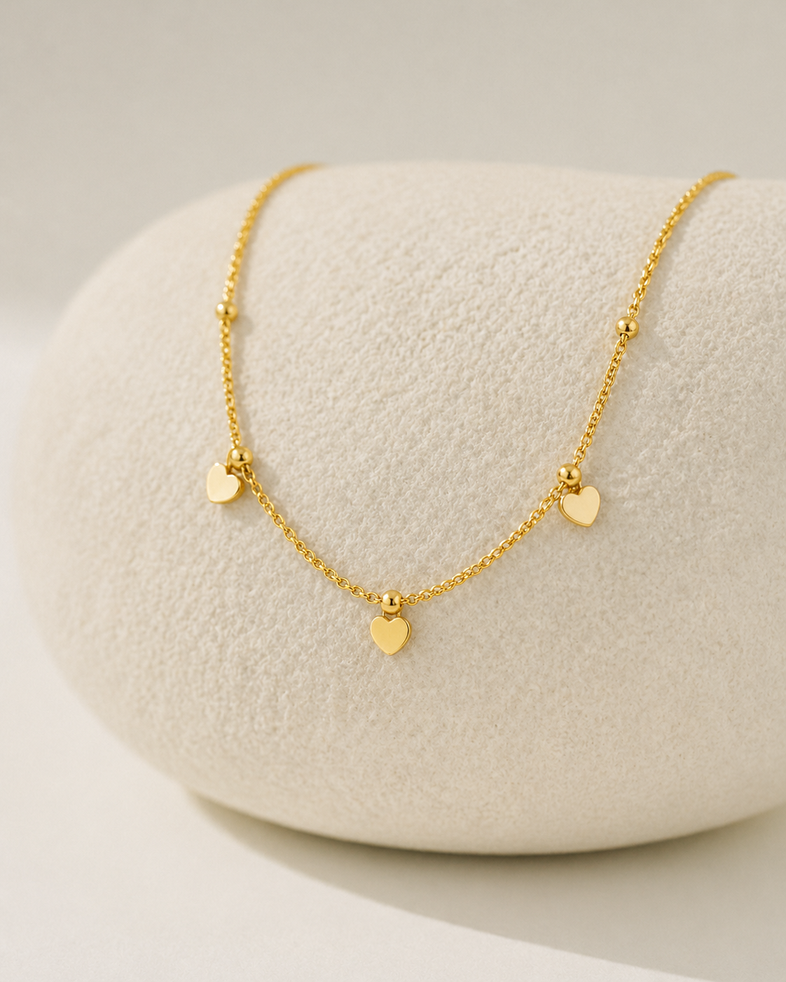 Golden Heart Whisper Necklace