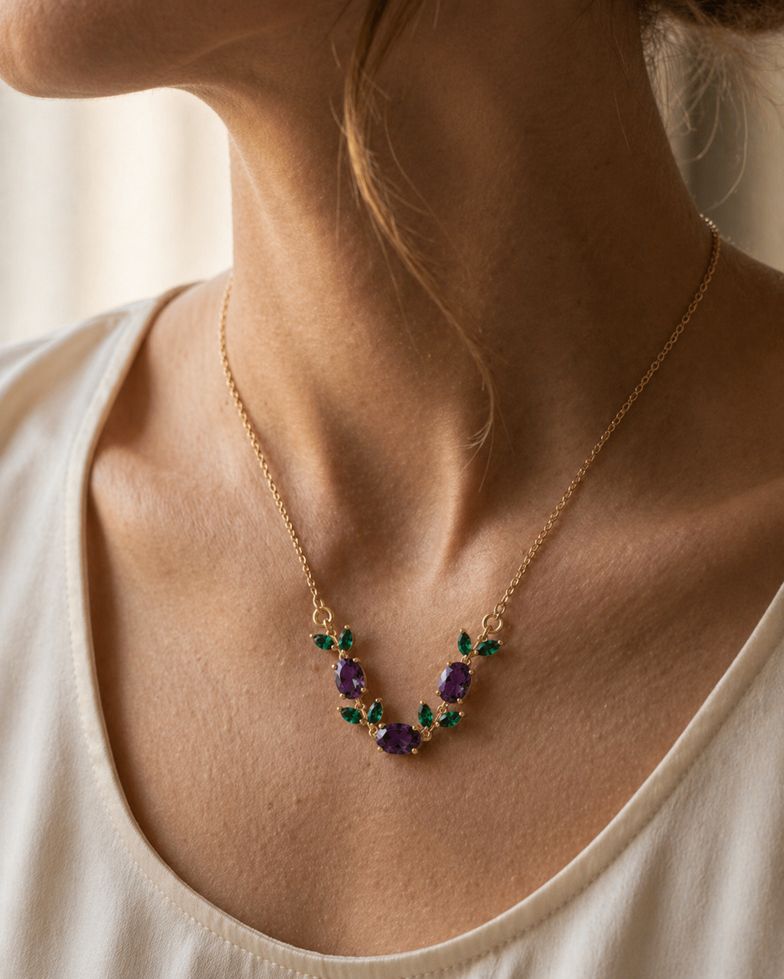 Scarlet Vine Necklace
