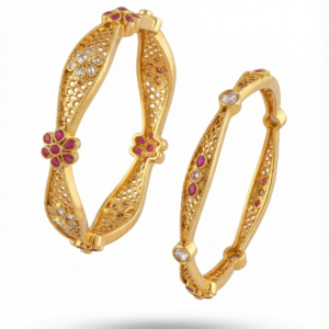 Royal Floral Stone Bangle