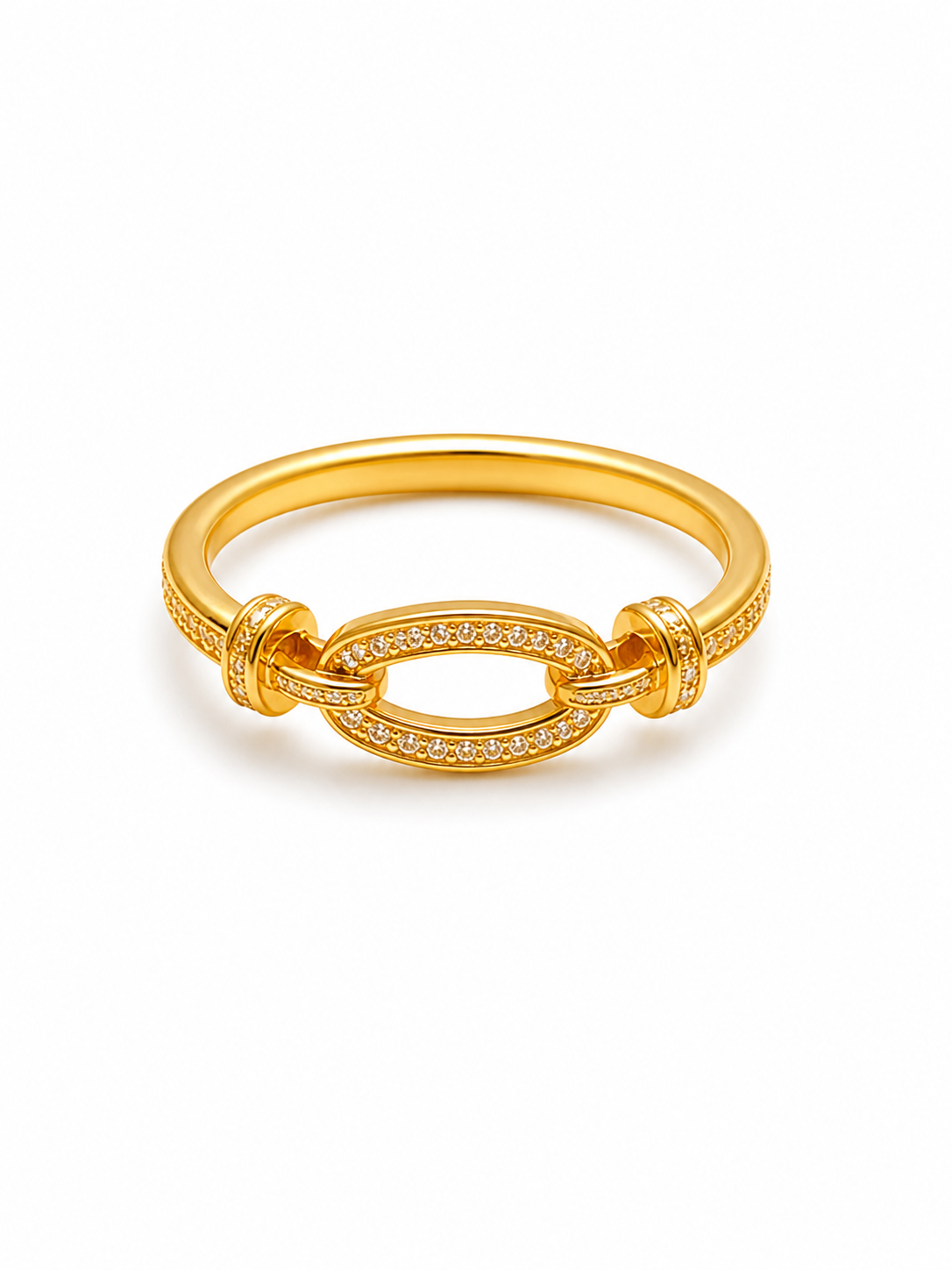 Infinity Knot Gold Bracelet & Ring Set