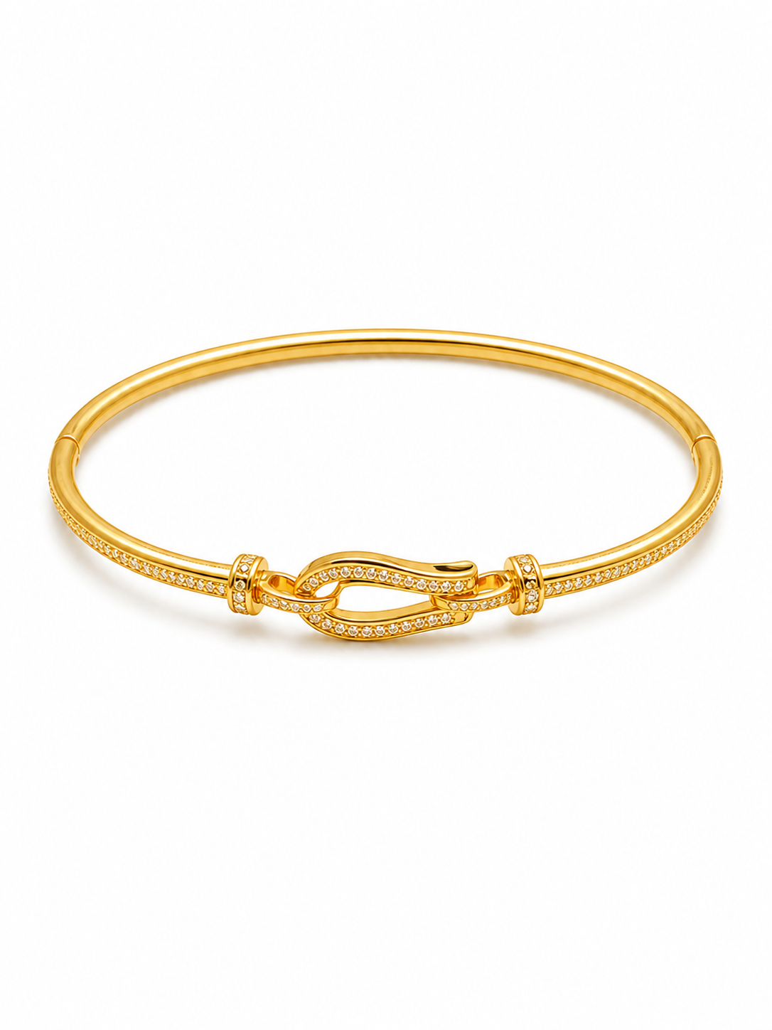 Infinity Knot Gold Bracelet & Ring Set