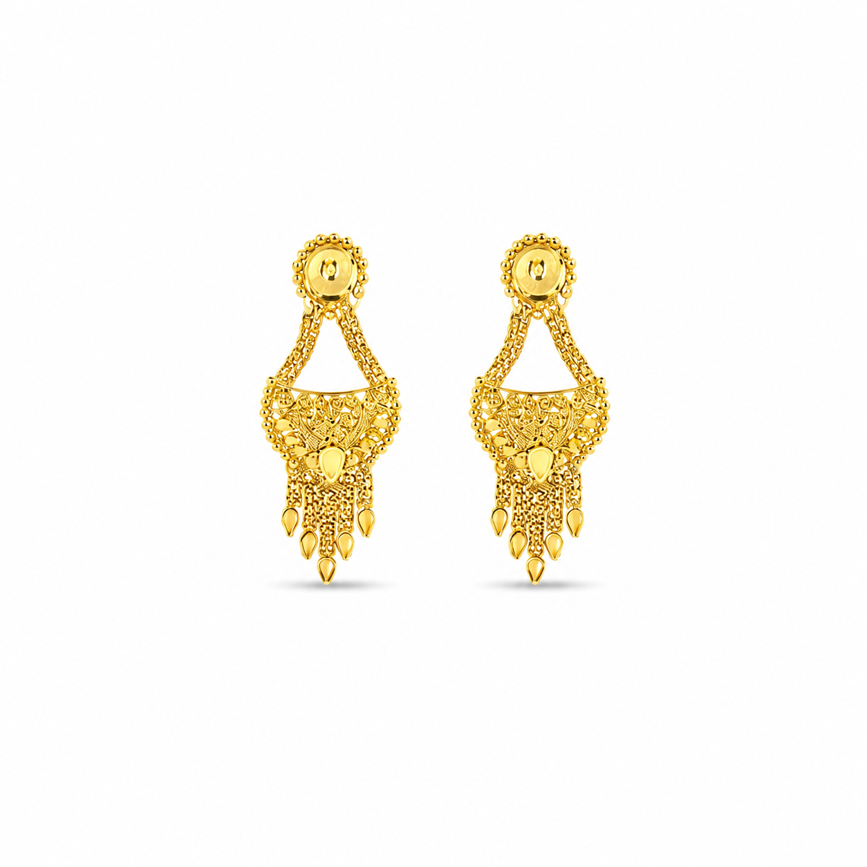 Leaf Elegance Gold Mangalsutra Set
