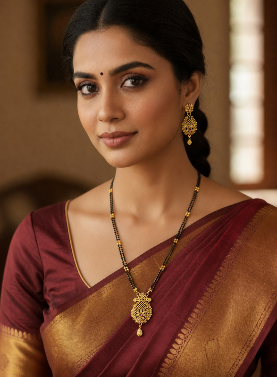 Heritage Filigree Gold Mangalsutra Set