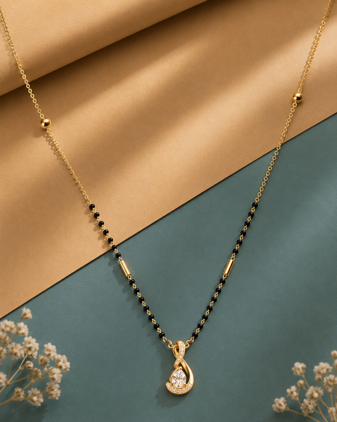 Infinity Diamond Drop Mini Mangalsutra