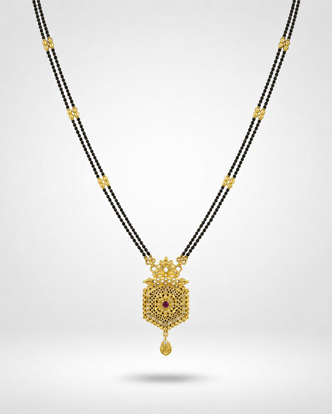 Royal Filigree Gold Mangalsutra Set