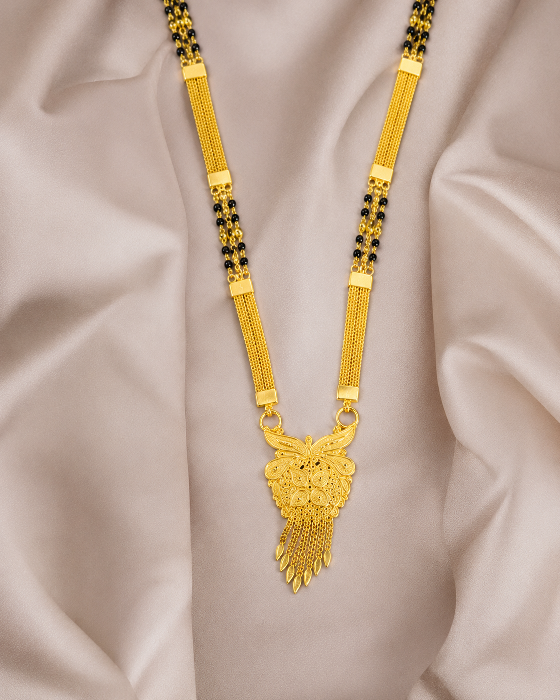 Mayura Floral Gold Mangalsutra