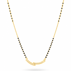 Diamond Curved Bar Mini Mangalsutra