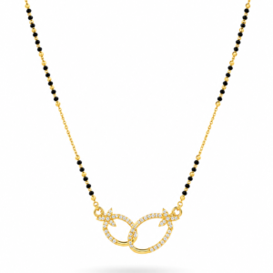 Diamond Interlocking Infinity Mini Mangalsutra