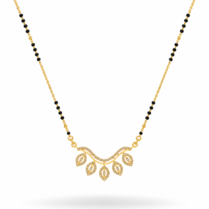 Leaf Vine Diamond Mini Mangalsutra
