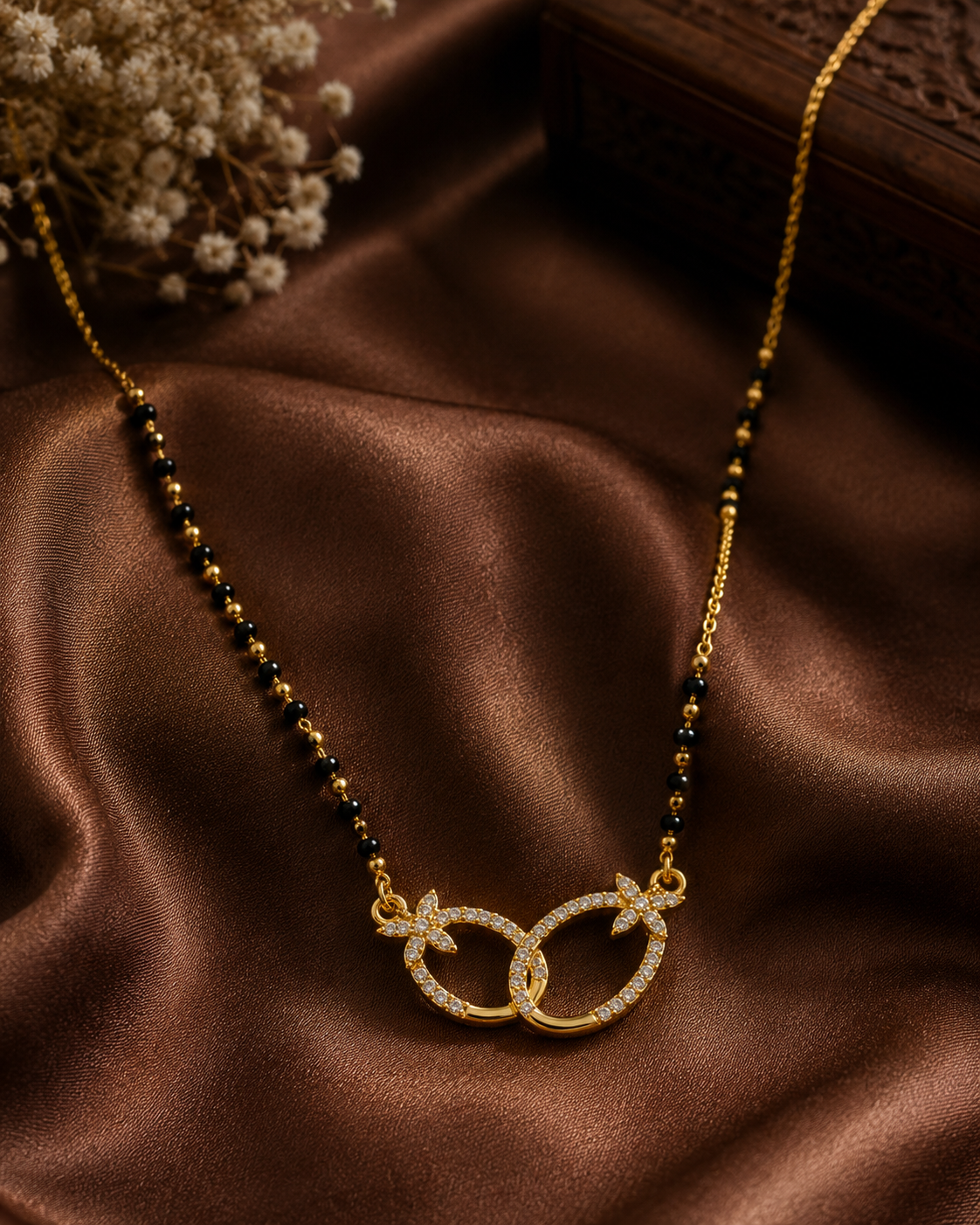 Diamond Interlocking Infinity Mini Mangalsutra