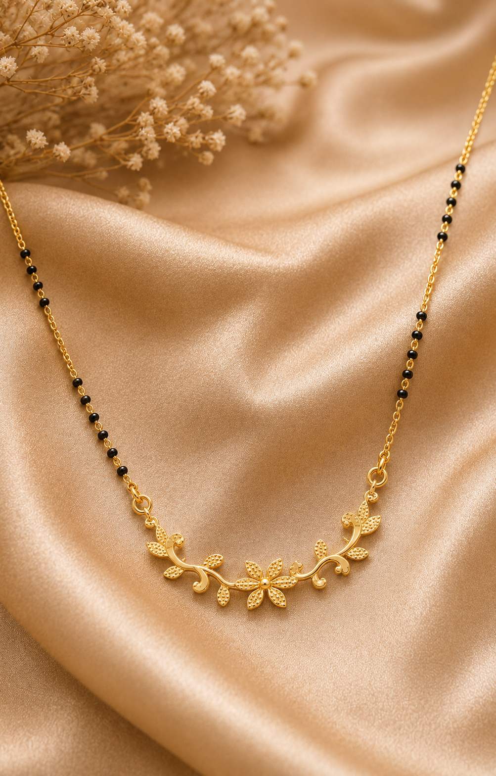 Floral Vine Gold Mini Mangalsutra